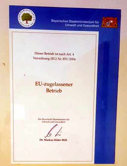 eu zugelassener betrieb unsicker
