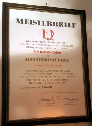unsicker sen meisterbrief k
