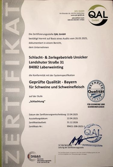 zertifikat QAL GmbH k